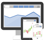 Illustration of chart on various devices